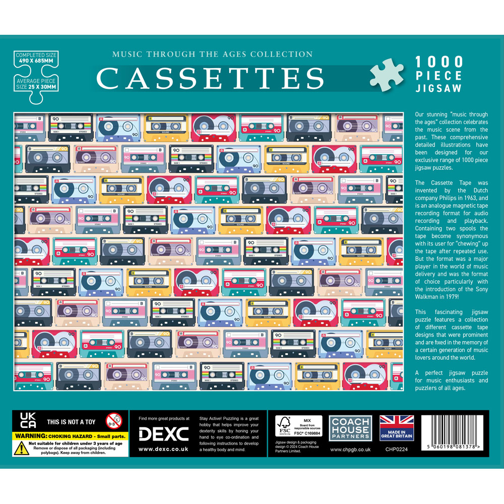 Cassettes 1000 Piece Jigsaw Puzzle Image 2
