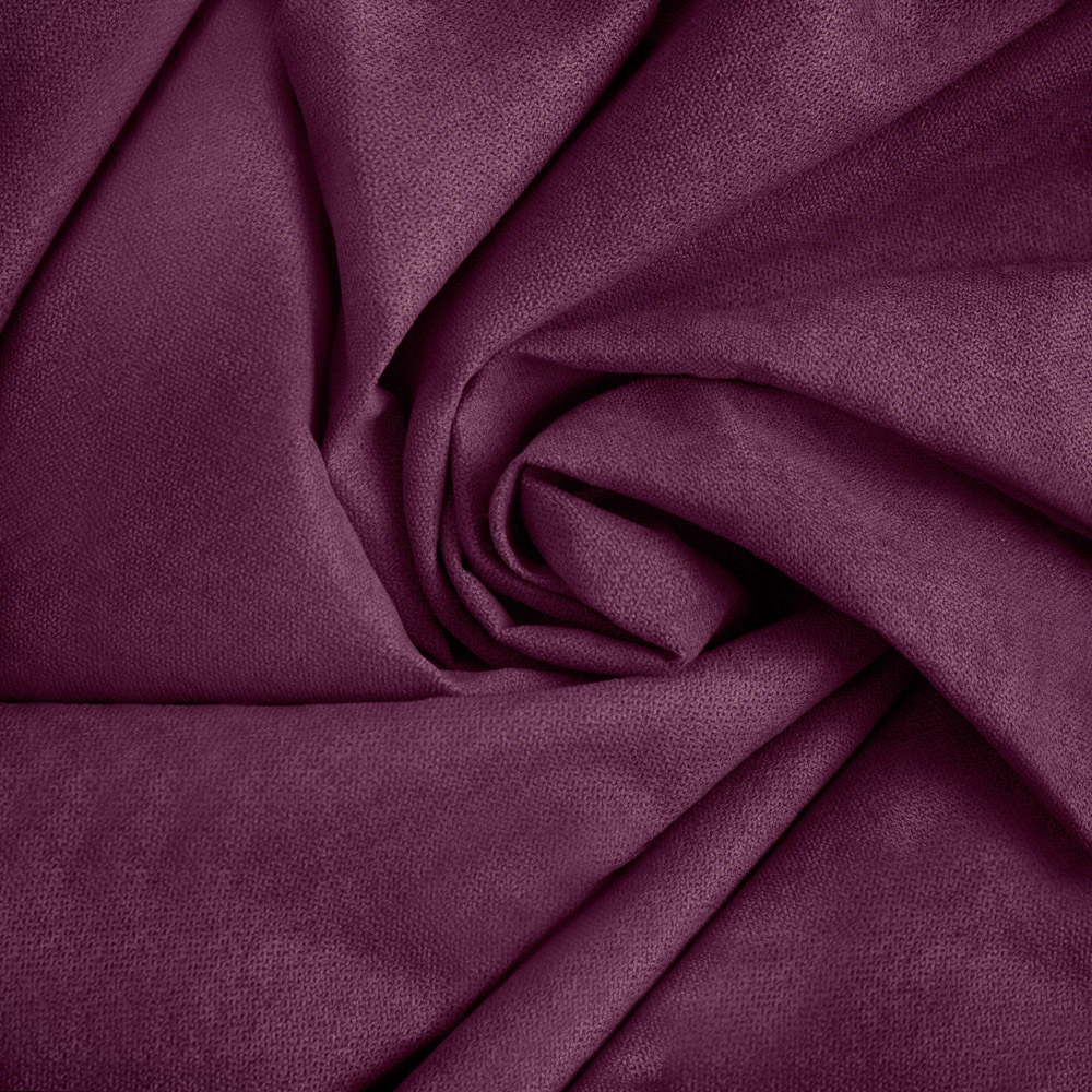Alan Symonds Aubergine Velvet Chenille Blackout Ring Top Eyelet Curtains 137 x 213cm Image 6