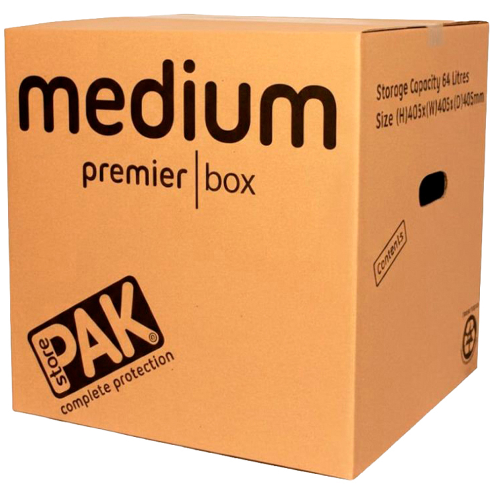 StorePAK 64L Medium Heavy Duty Cardboard Storage Box 10 Pack Image 2