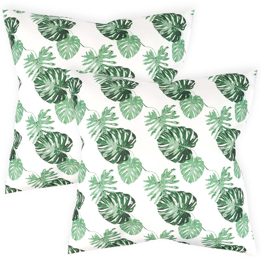 Streetwize White Bali Outdoor Scatter Cushion 2 Pack Image 1