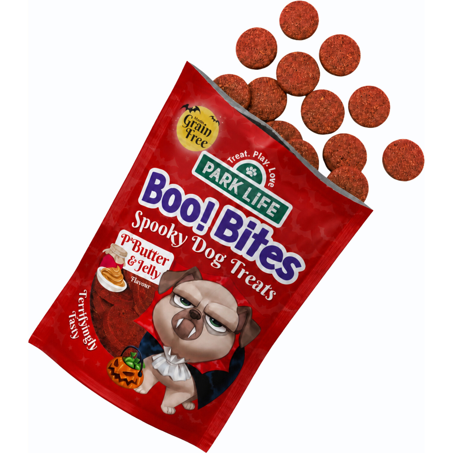 Boo Bites Spooky Dog Treats Peanut Butter and Jelly Image 3