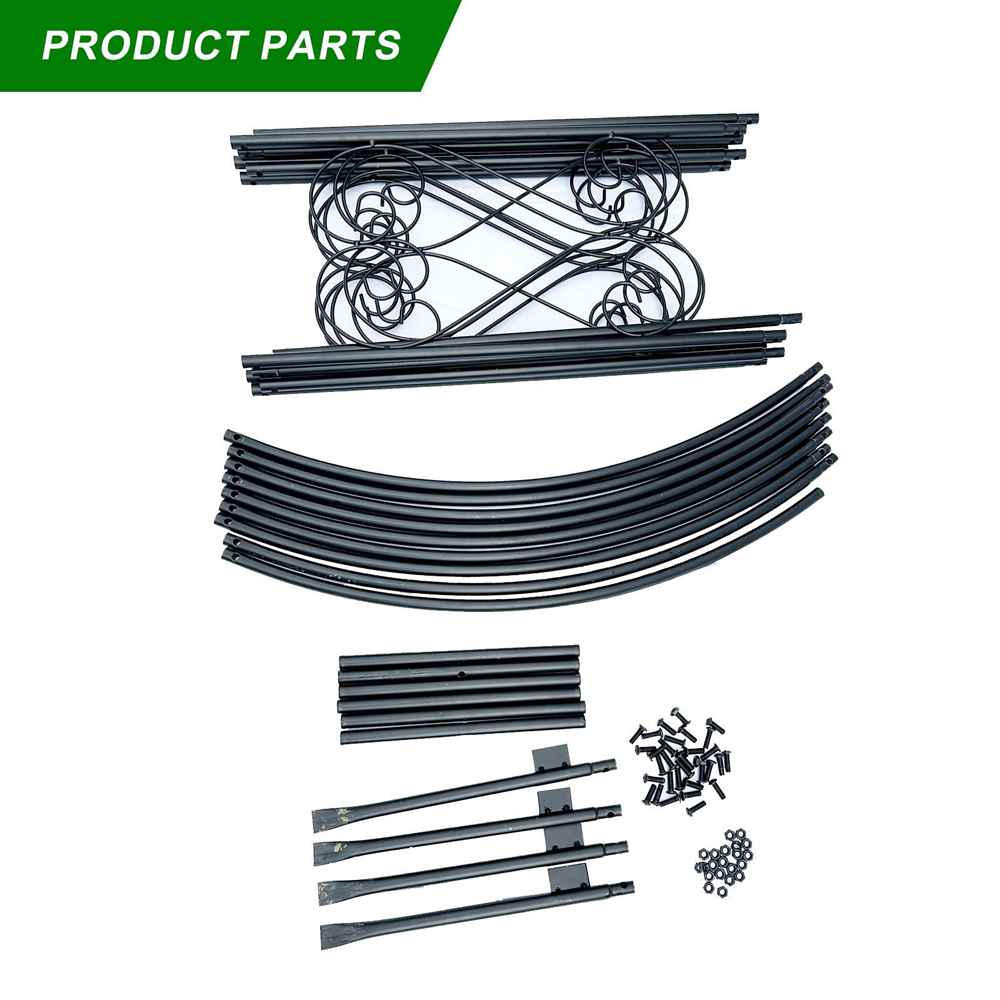 Gr8 Home 7.9 x 3.9ft Rose Outdoor Metal Garden Arch Arbor Image 6