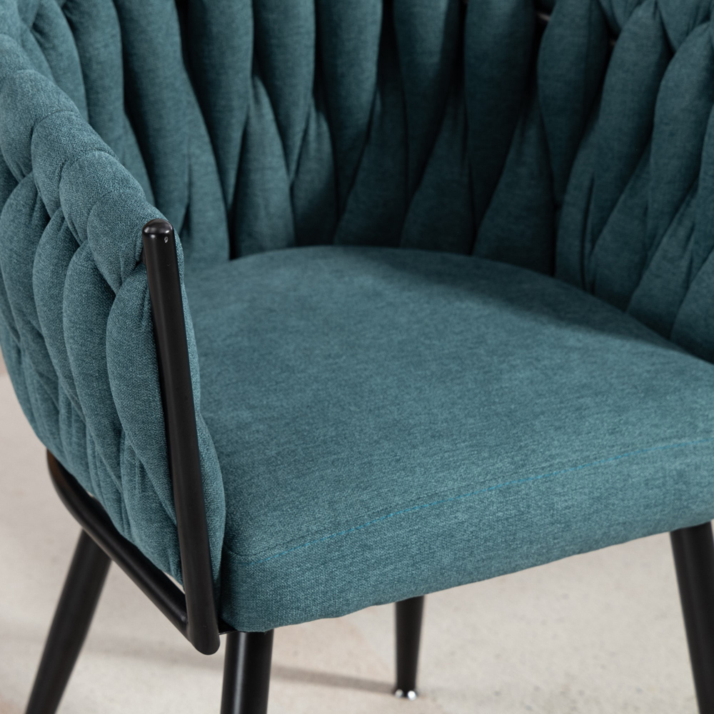 Artemis Home Aneta Set of 2 Teal Dining Chairs Image 2
