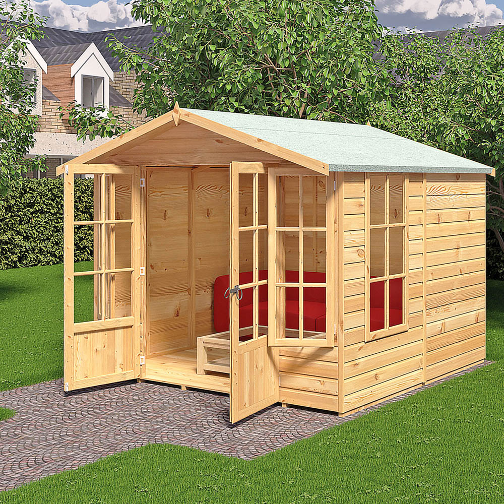 Shire Delmora 8 x 8ft Double Door Traditional Summerhouse Image 2