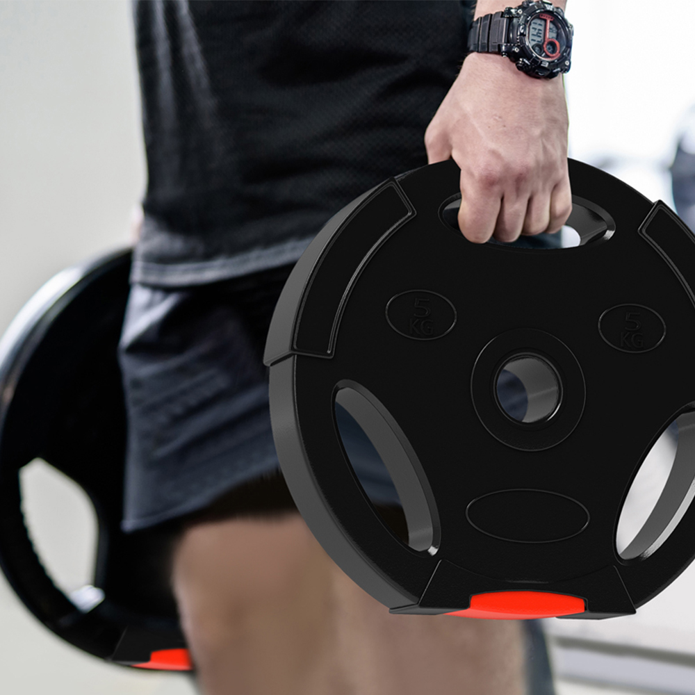 SPORTNOW Black Weight Plates Set 4 Pack Image 5