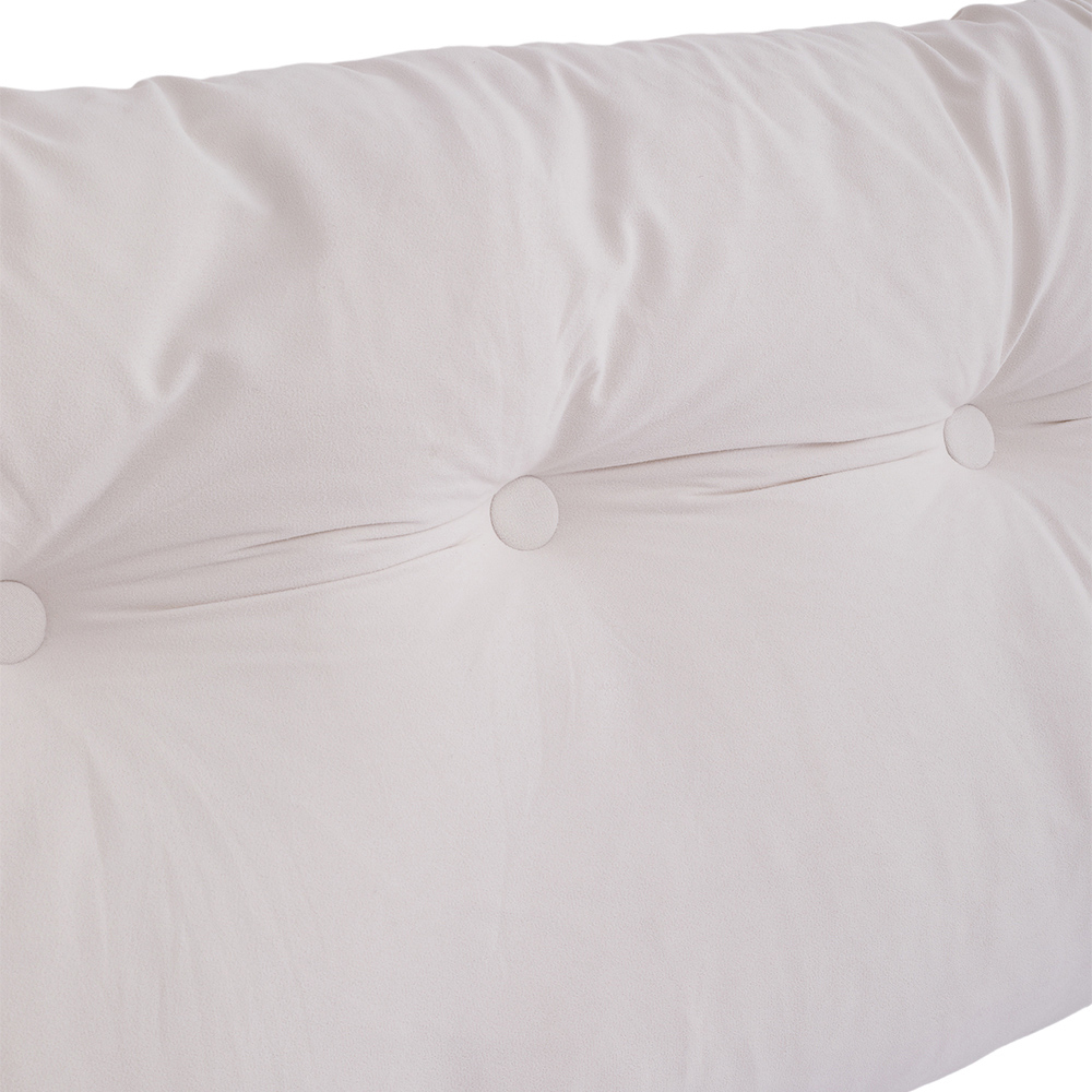 Living and Home White Chenille Wedge Headboard Pillow with Side Pocket 180 x 50cm Image 6