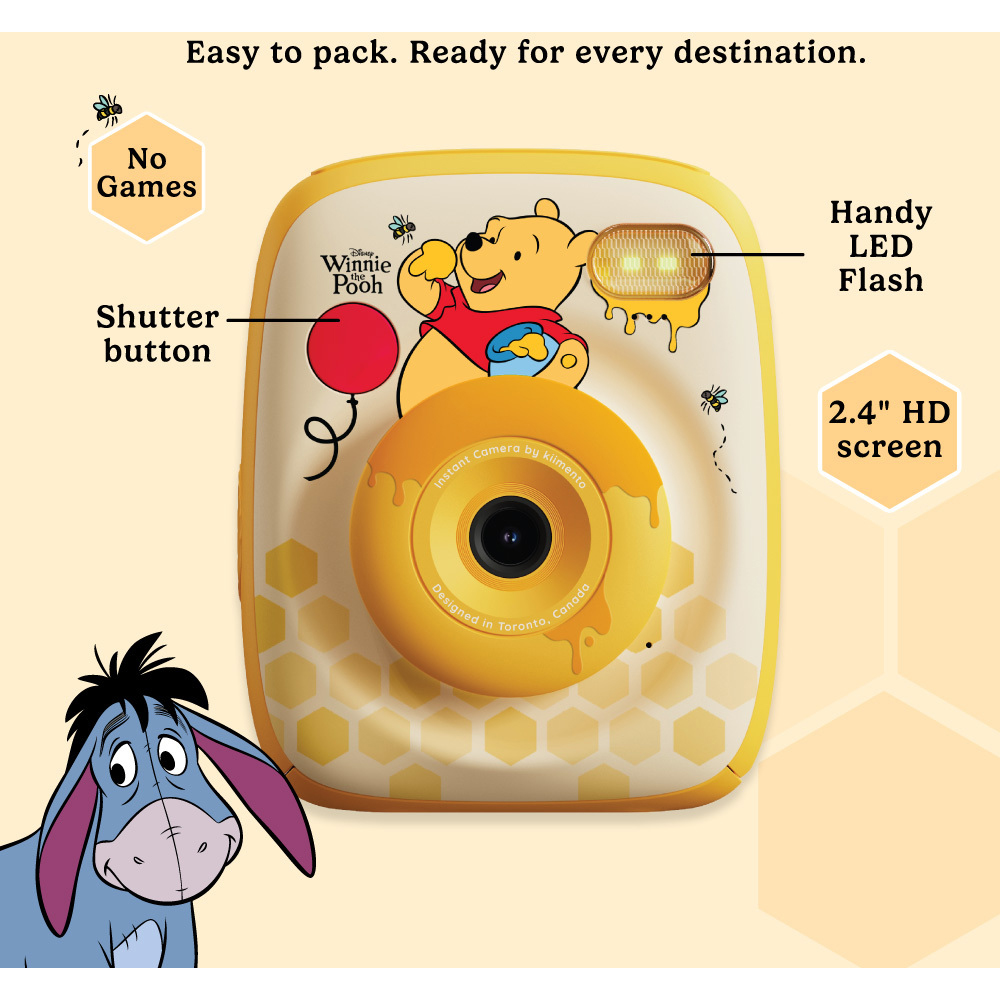 Kiimento Winnie the Pooh Kids Ink-Free Instant Print Digital Camera Image 8