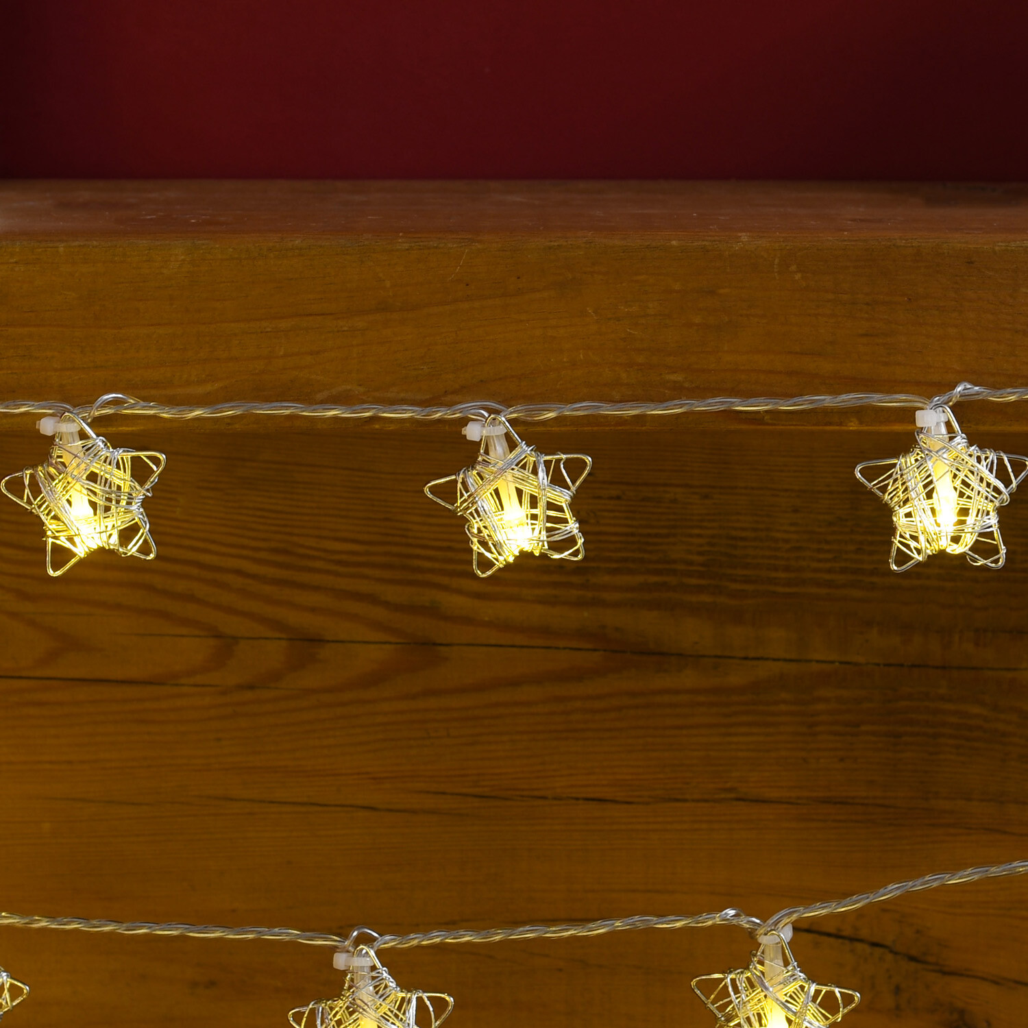 100 LED Star String Light White Image 6
