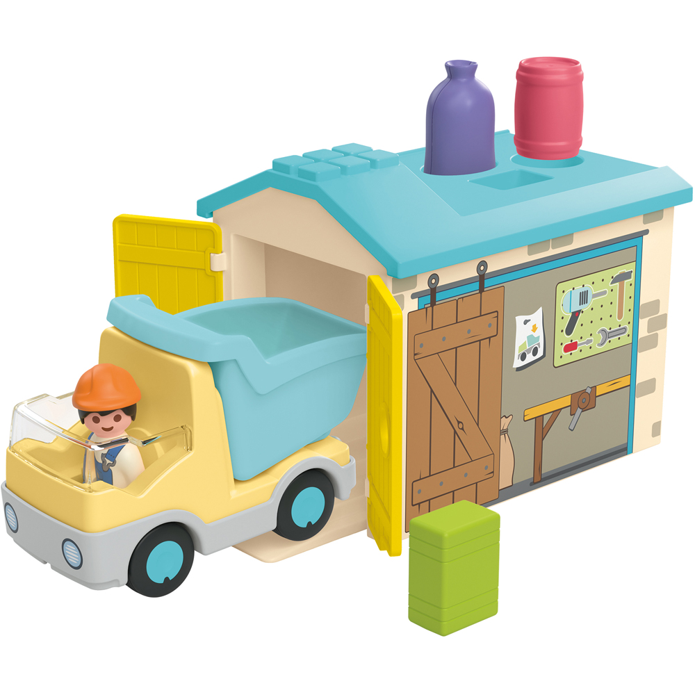 Playmobil Junior Construction Truck with Garage Playset Image 3