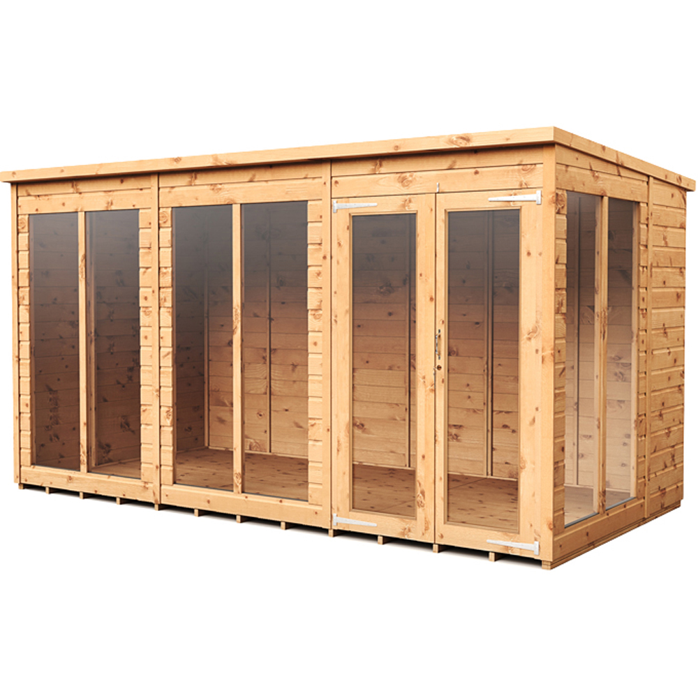 Empire Sheds 12 x 6ft Double Door Tongue and Groove Pent Summerhouse Image 1