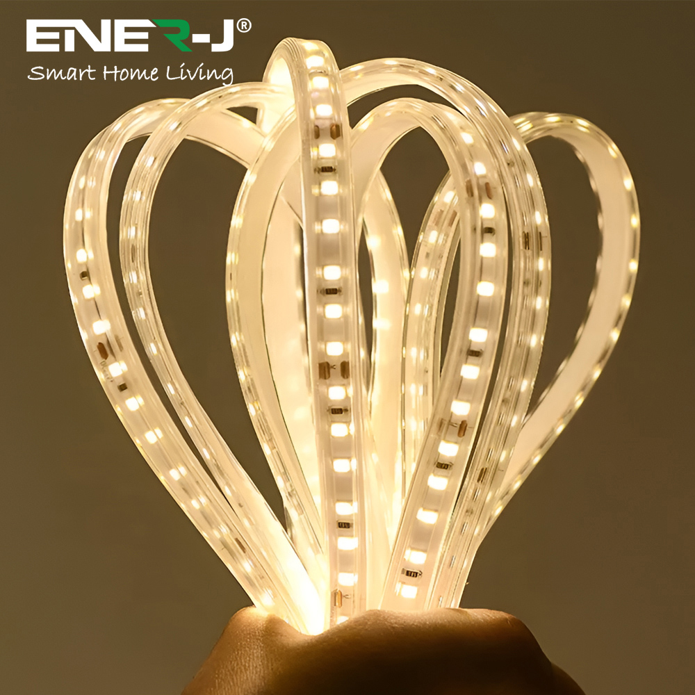 ENER-J Warm White LED 3000K IP65 Solar Powered Strip Light 20m Image 4