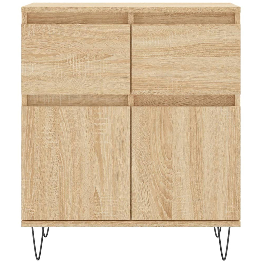 vidaXL 2 Door 2 Drawer Sonoma Oak Sideboard Image 5