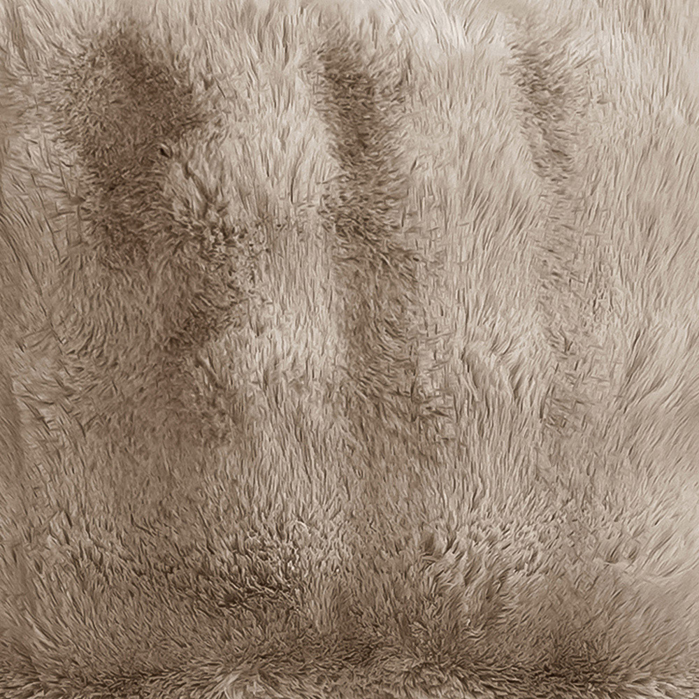 Sweet Dreams Alpine Beige Faux Fur Cushion 56 x 56cm Image 2