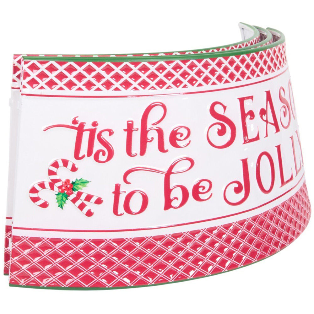 Tis The Season Metal Tree SkirtPink Image 3