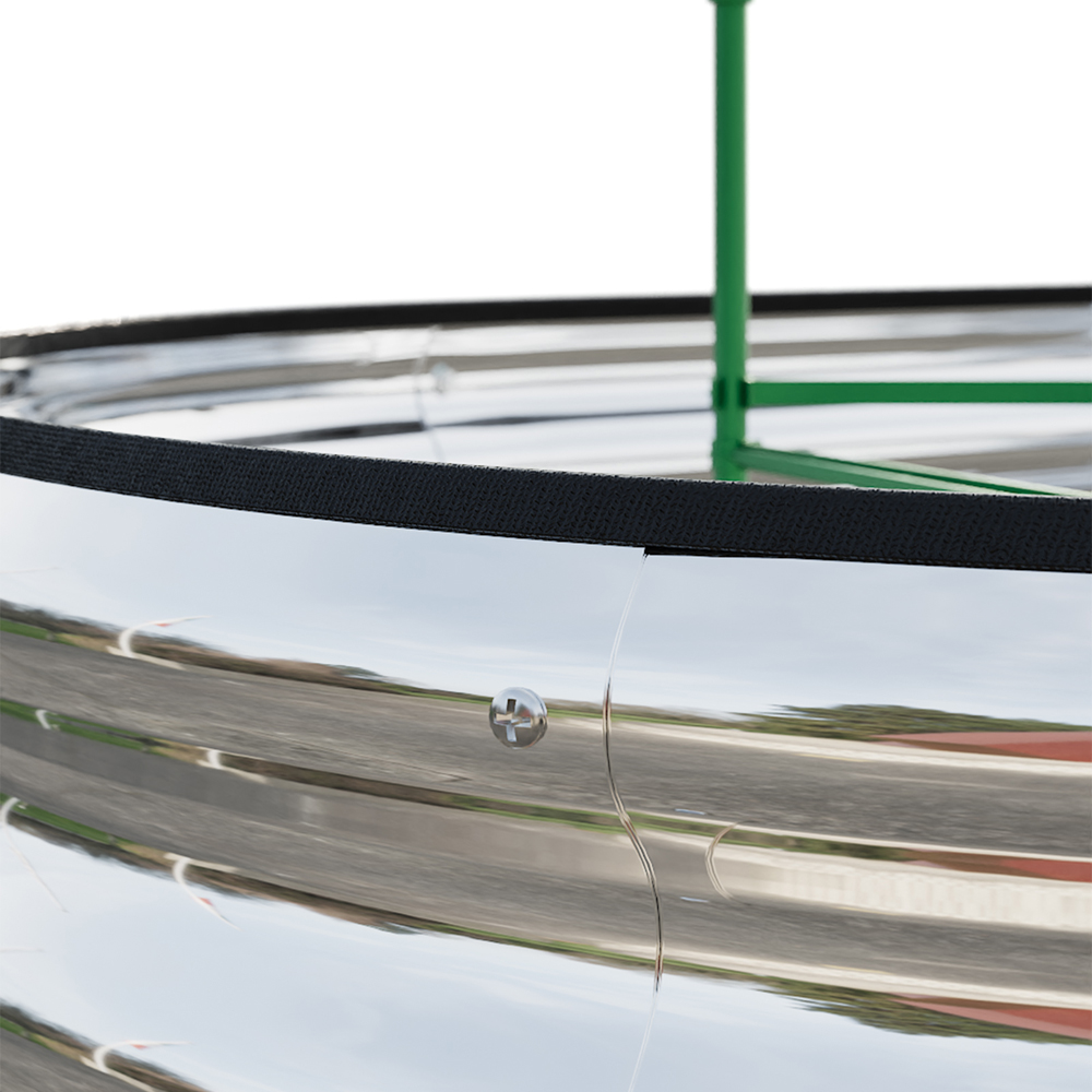 Living and Home Silver Oval Shaped Galvanised Steel Raised Garden Bed 160 x 80 x 30cm Image 6