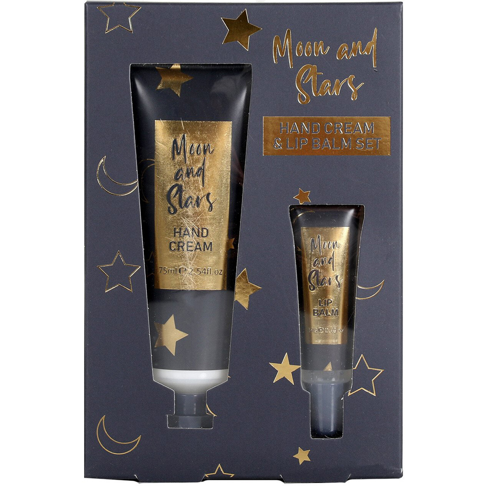 Moon and Stars Hand Cream & Lip Balm Set Navy Image