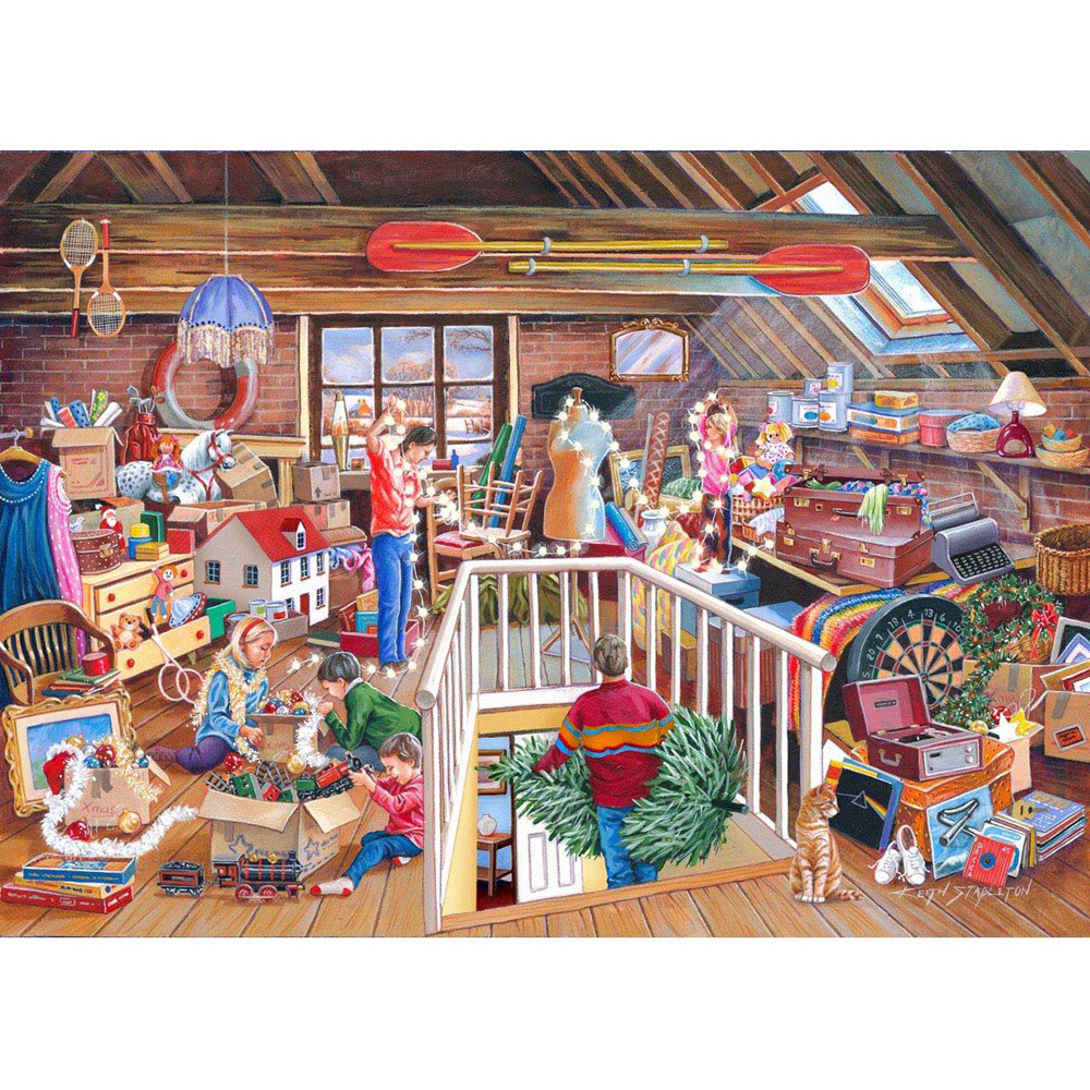The House of Puzzles No.22 Hunt The Baubles 1000 Piece Jigsaw Puzzle Image