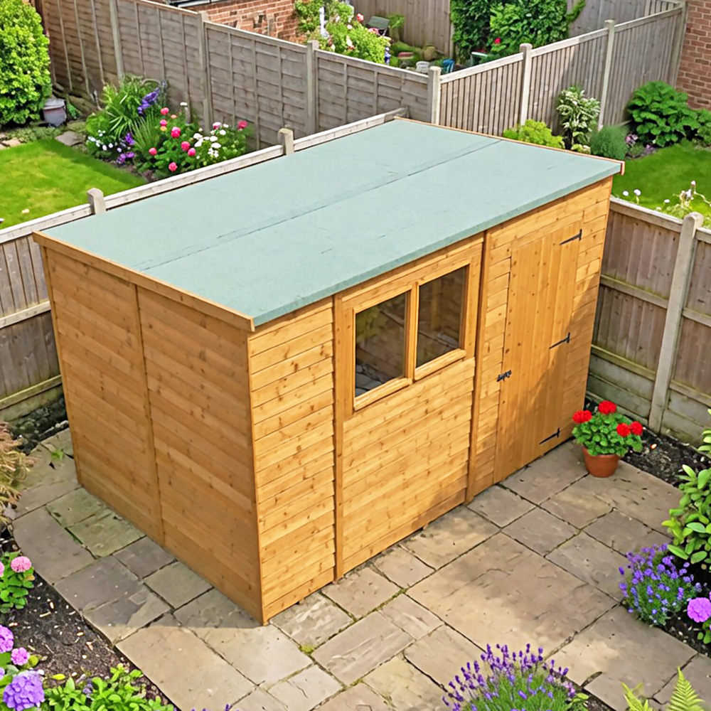 Shire 10 x 6ft Overlap Pent Shed Image 3