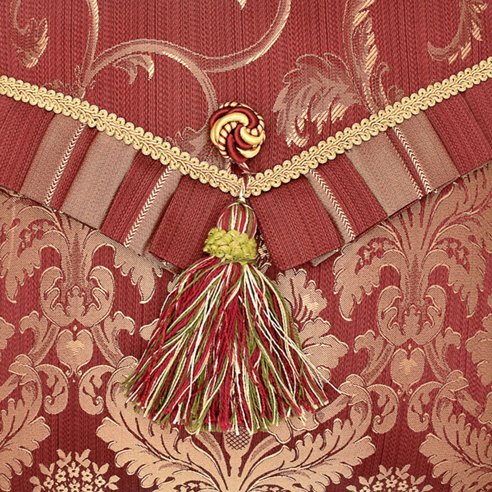 Intimates Odette Cuff Burgundy Filled Cushion 43 x 43cm 2 Pack Image 2