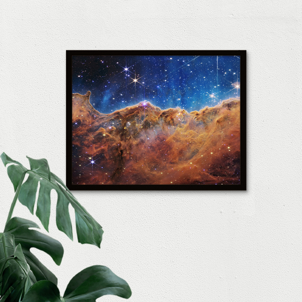 Artery8 NASA James Webb Space Telescope Cosmic Cliffs Image Framed Wall Art Print 30 x 41cm Image 3