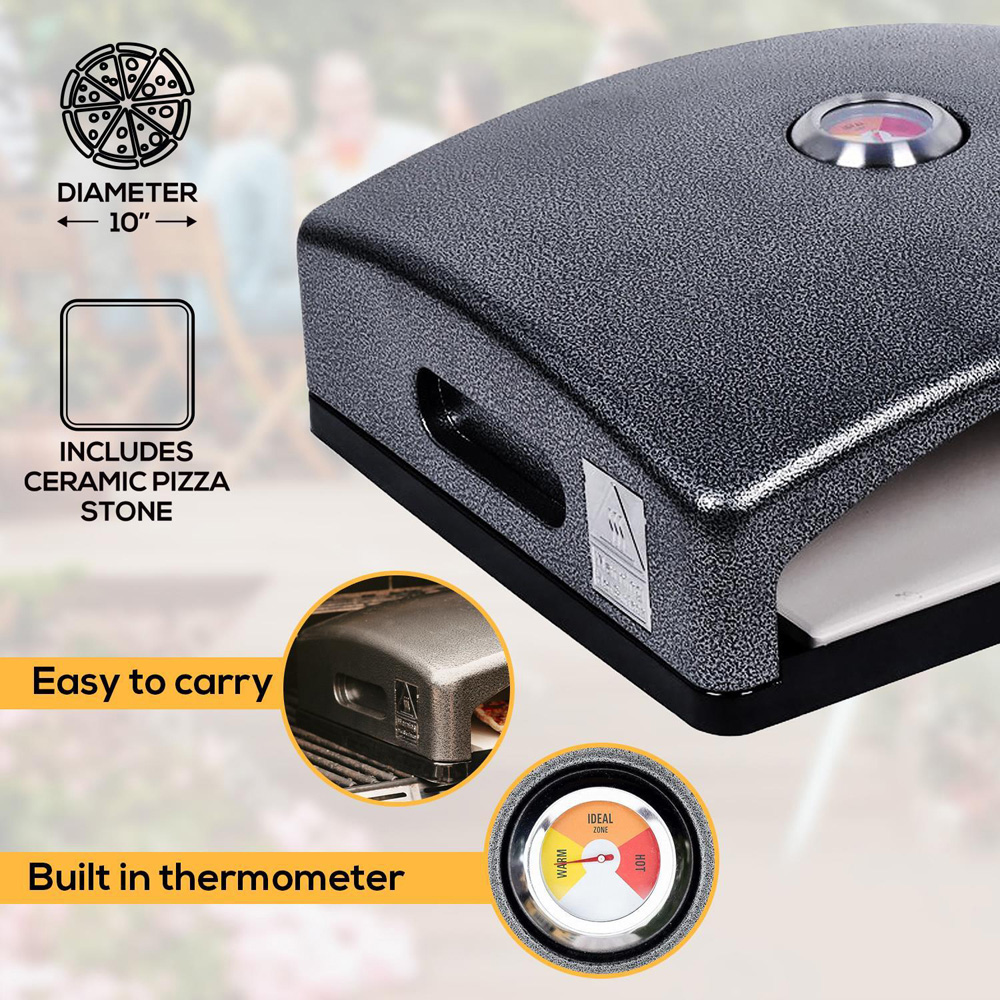 Haven Mini Outdoor Ceramic Pizza Stone BBQ Oven Image 7