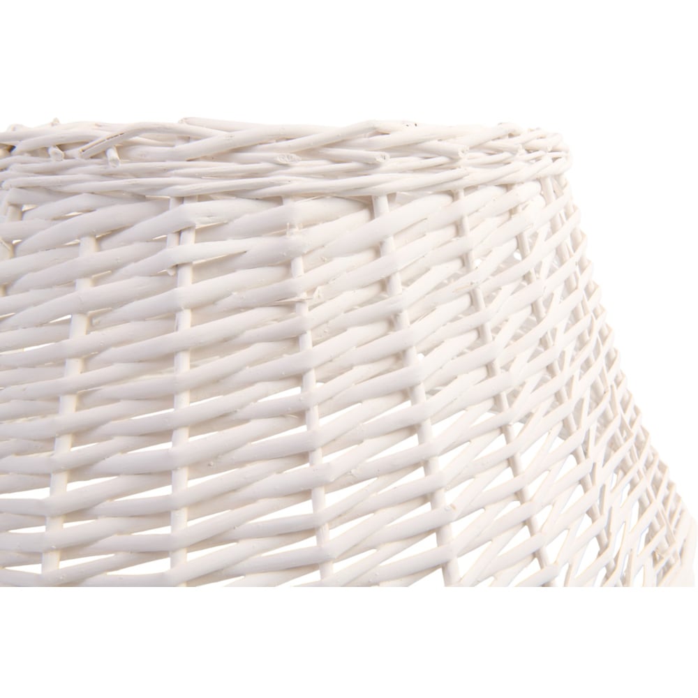 The Winter Workshop White Natural Wicker Tree Skirt Image 4