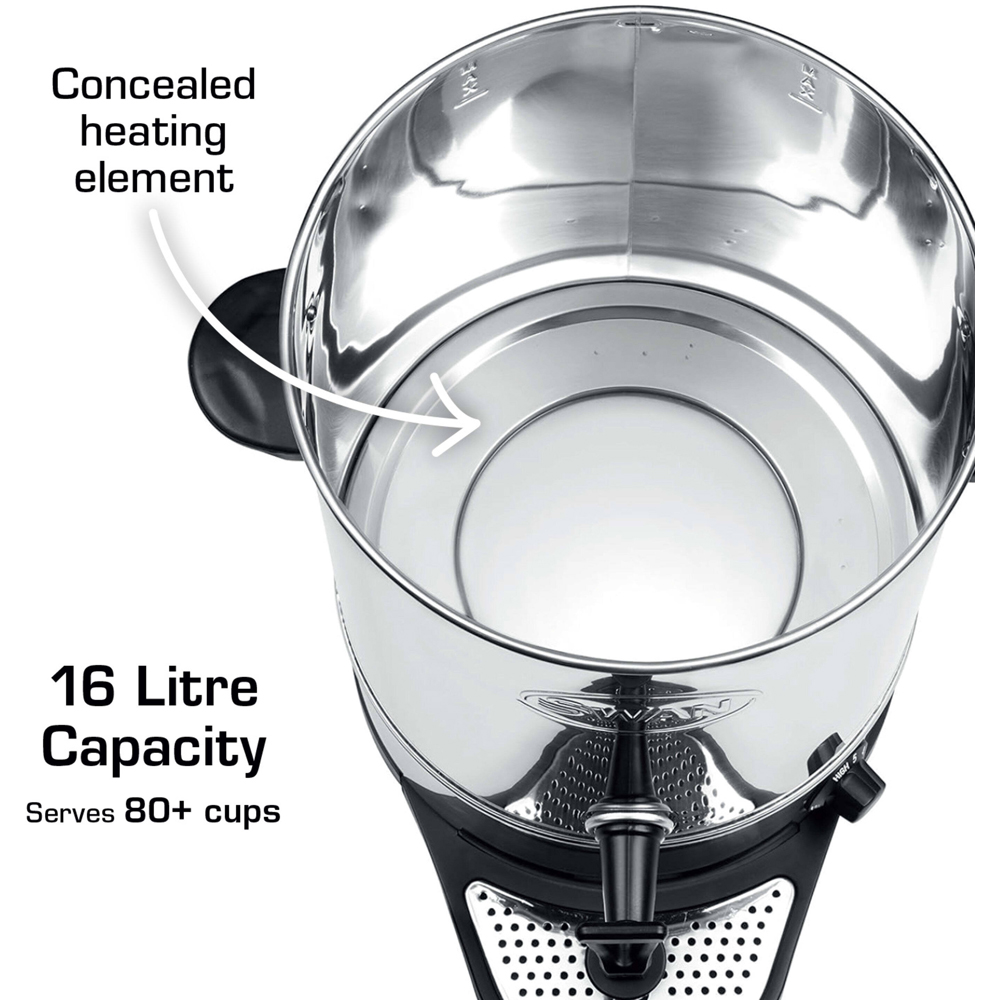 Swan SWU16L Stainless Steel 16L Tea Urn 2200W Image 3