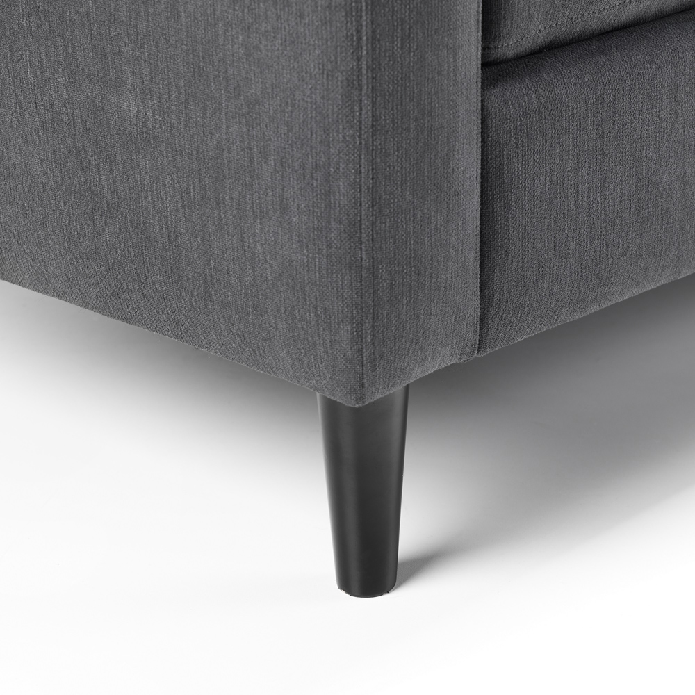 Julian Bowen Marant 3 Seater Grey Corner Sofa Image 6