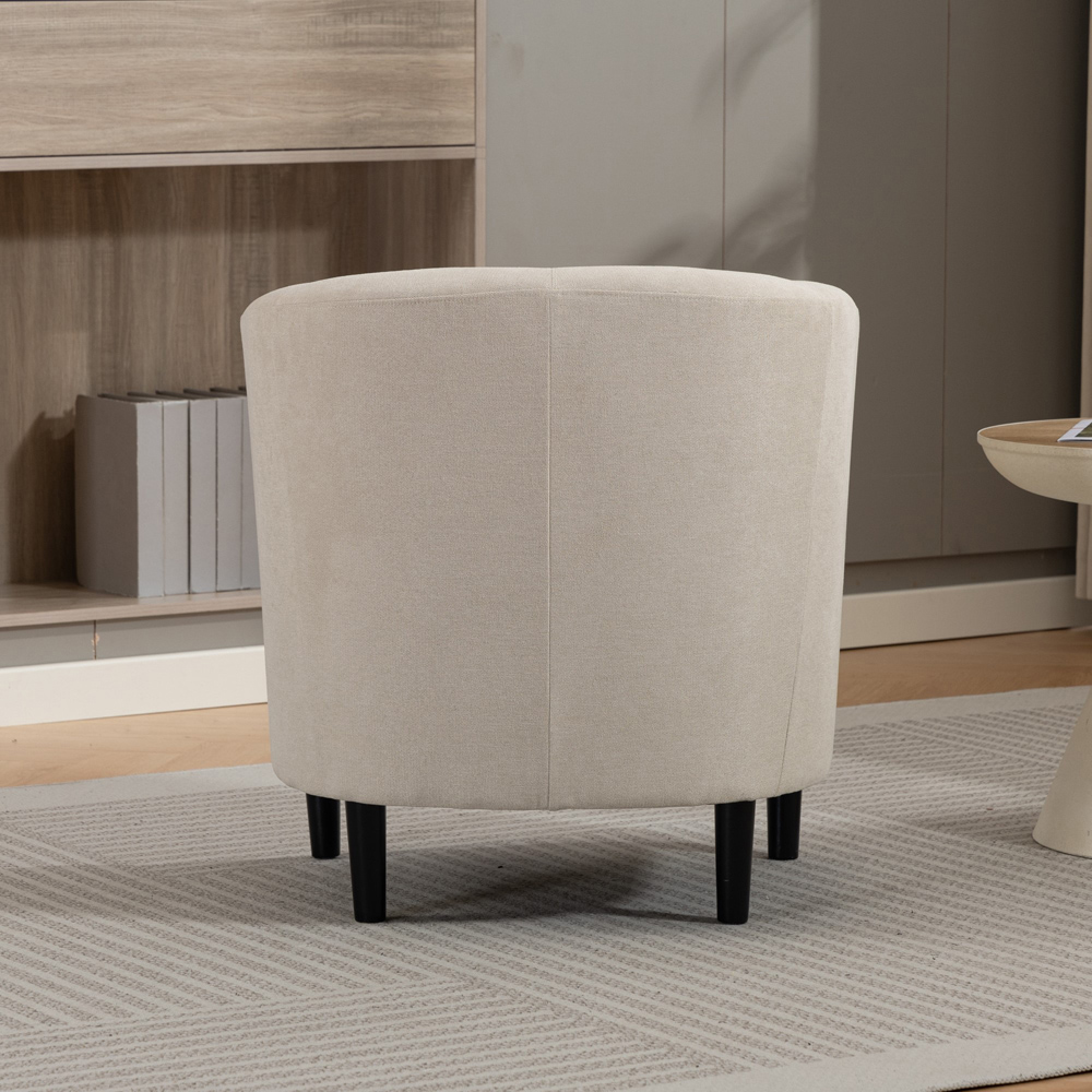 Artemis Home Beulah Beige Fabric Accent Chair Image 6