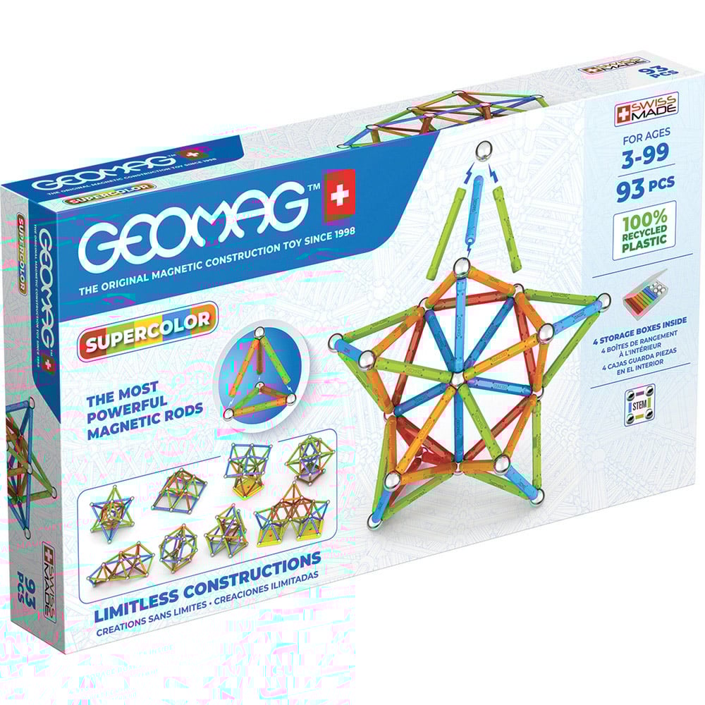 Geomag Supercolor Recycled Set 93 Piece Image 1