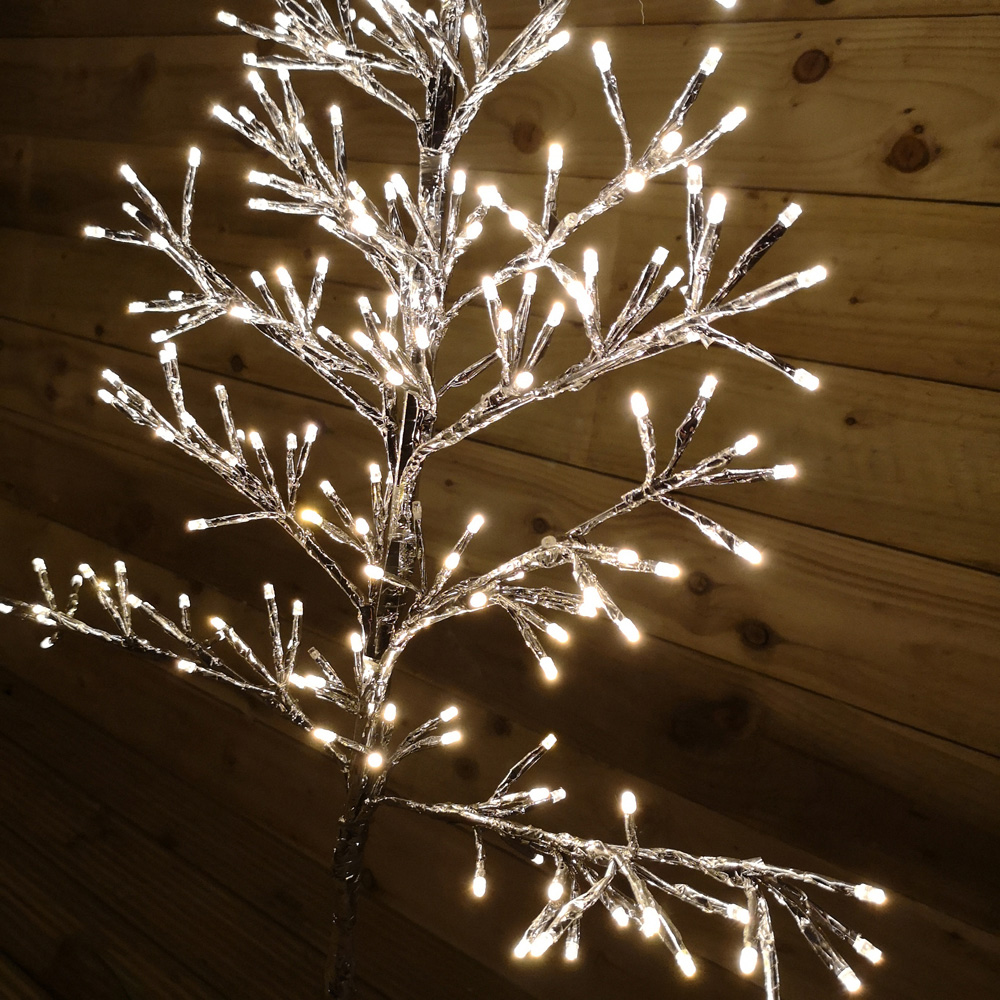 Samuel Alexander Silver Christmas Tree Light Up Silhouette Christmas Decoration Image 3