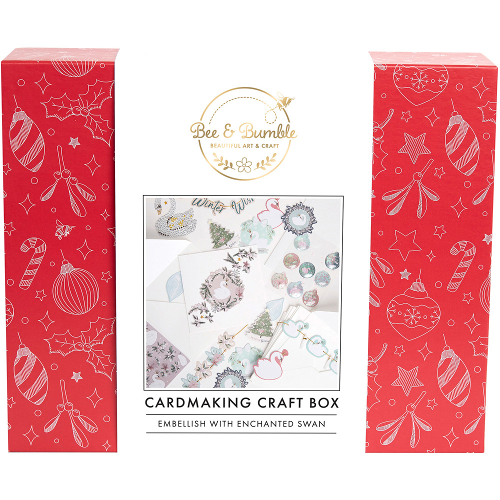 Bee & Bumble Multicoloured Enchanted Swan Cardmaking Craft Kit Image 1