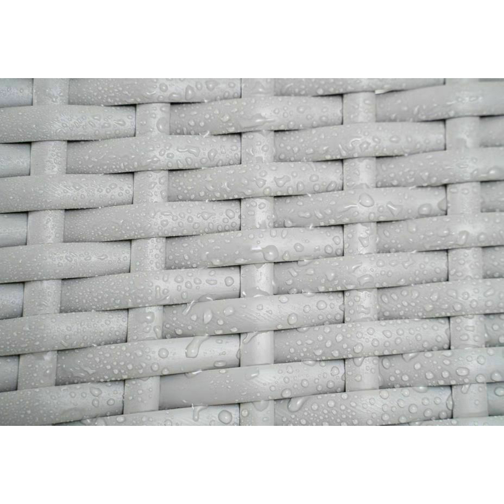 Roger 4 Seater Grey Rattan Outdoor Sofa Set with Table and Seat Cushions Image 5