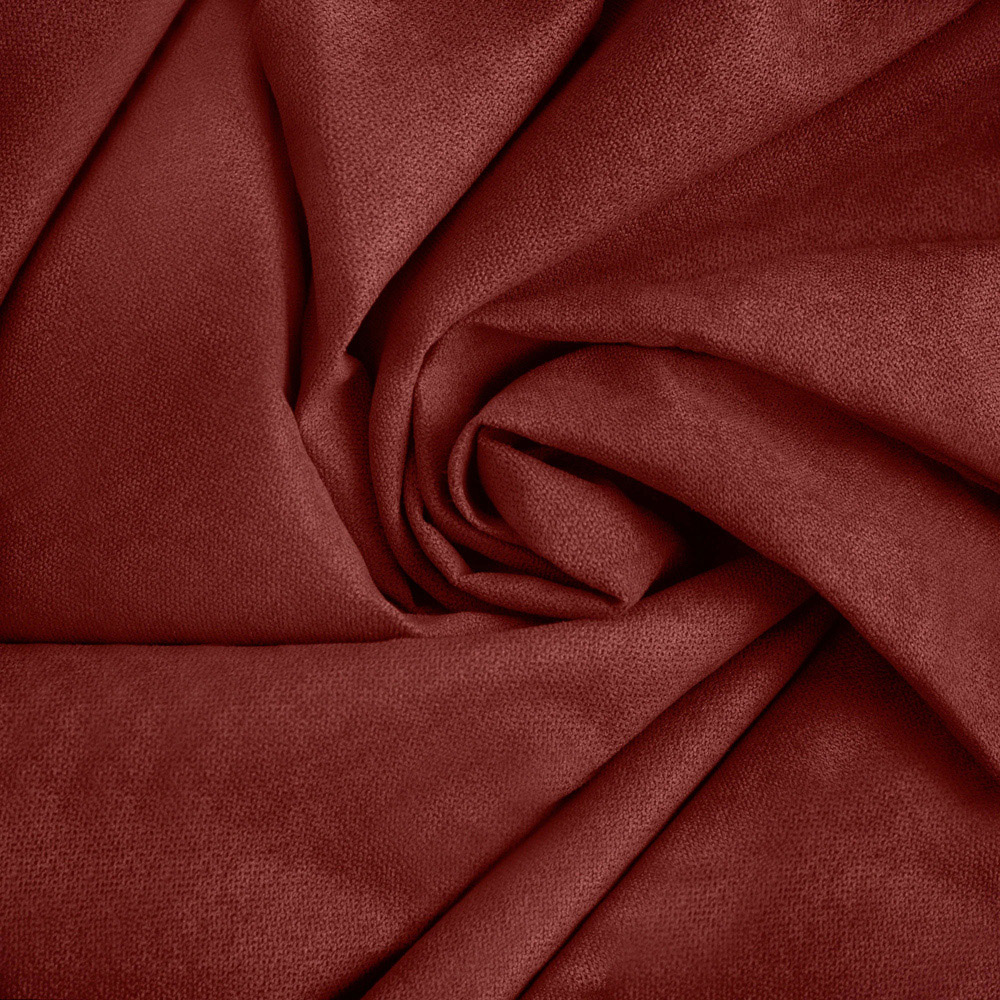 Alan Symonds Red Velvet Chenille Blackout Ring Top Eyelet Curtains 137 x 213cm Image 7