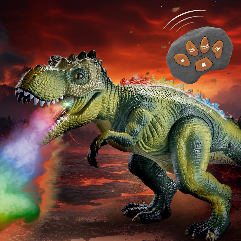 Alivio 7 Colour LED Mist Spray Dinosaur Simulation with Remote Control Image 2