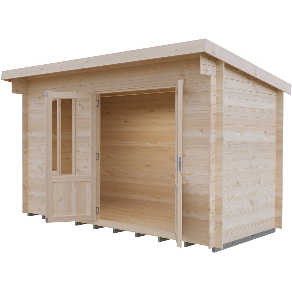 Shire Edgefield 13 x 6ft Apex Garden Log Cabin Image 3
