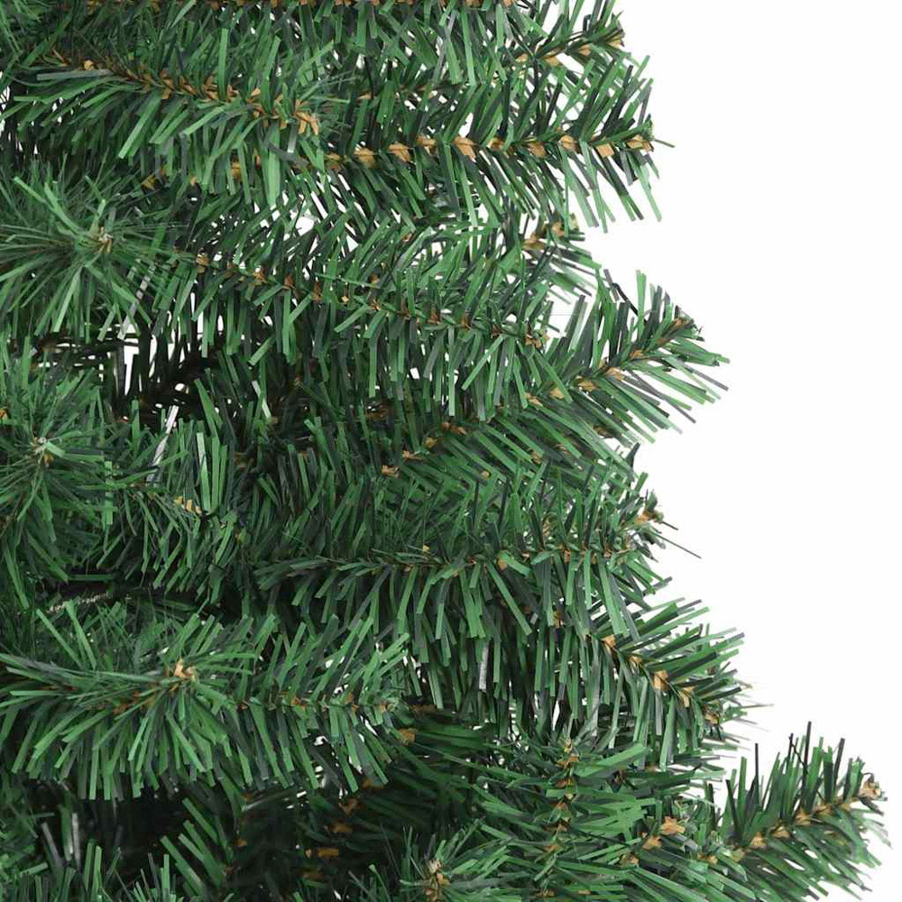 vidaXL Pre-Lit Blue Baubles Green Artificial Christmas Tree 8ft Image 7