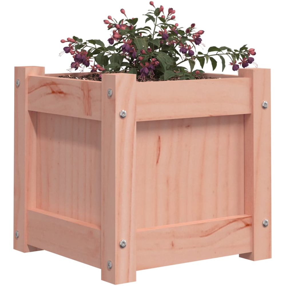 vidaXL Brown Solid Douglas Wood Garden Planter 31 x 31 x 31cm Image 3