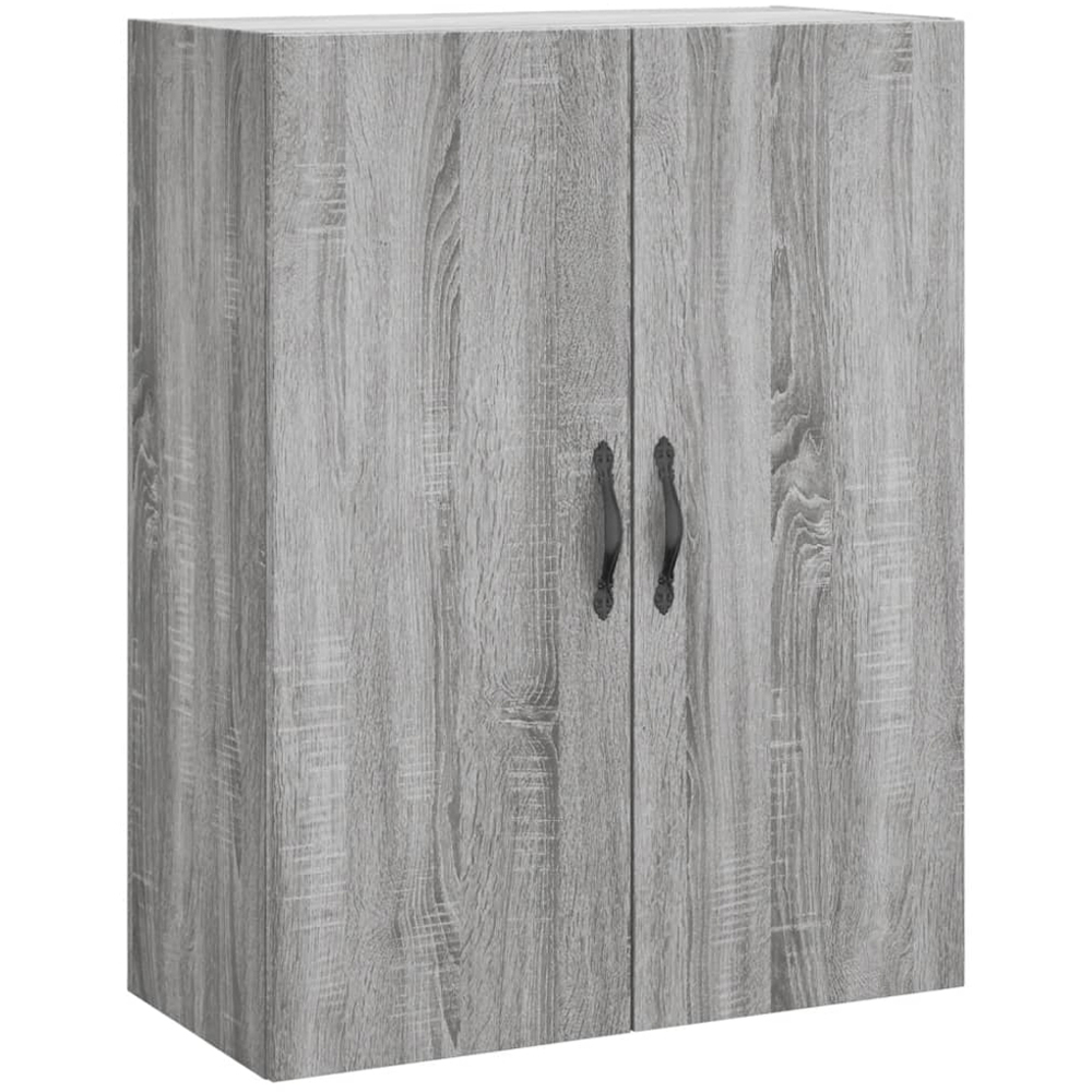 vidaXL 2 Door Grey Sonoma Wall Mounted Cabinet Image 2