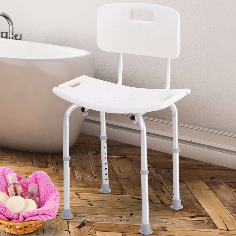 Portland Height Adjustable Aluminium Shower Chair Image 2