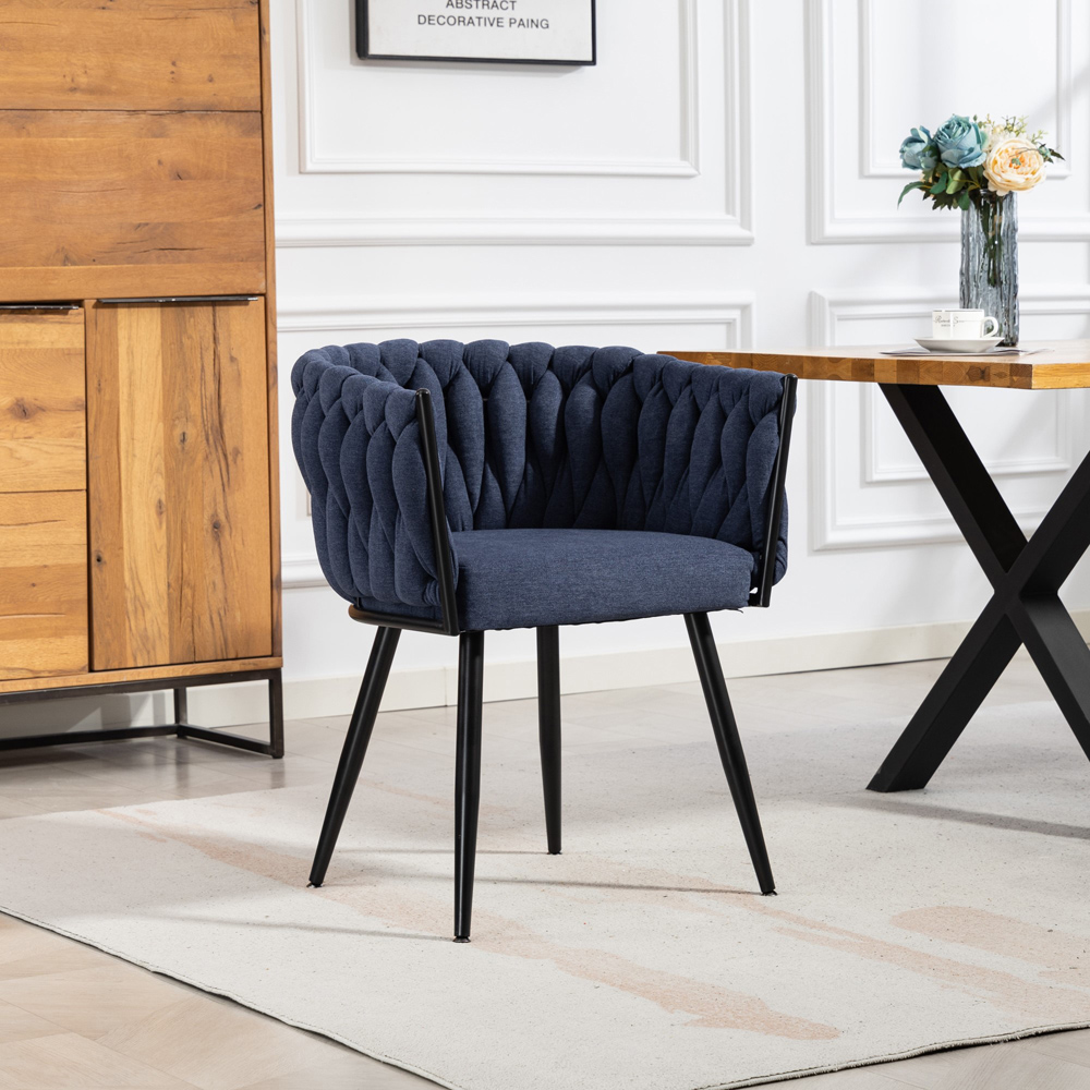 Artemis Home Aneta Set of 2 Denim Dining Chairs Image 4