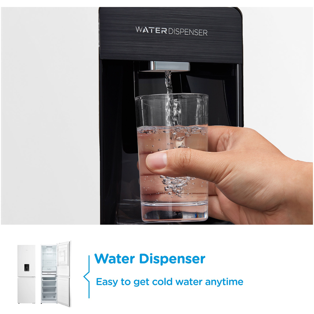 Midea MDRB379FGD01W White Total No Frost 273L Combi Fridge Freezer with Non-Plumbed Water Dispenser Image 4