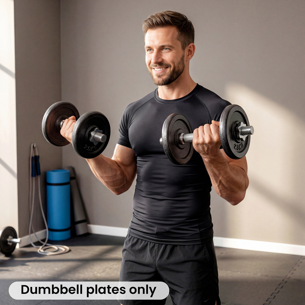 SPORTNOW Weight Plates Set 2.5kg 4 Pack Image 2