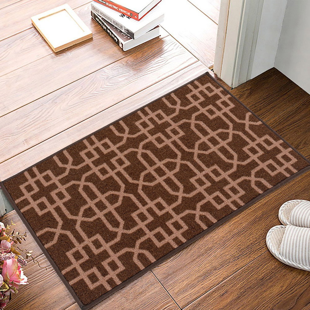 Smart Living Siam Brown and Beige Gel Back Non-Slip Door Mat 40 x 60cm Image 3