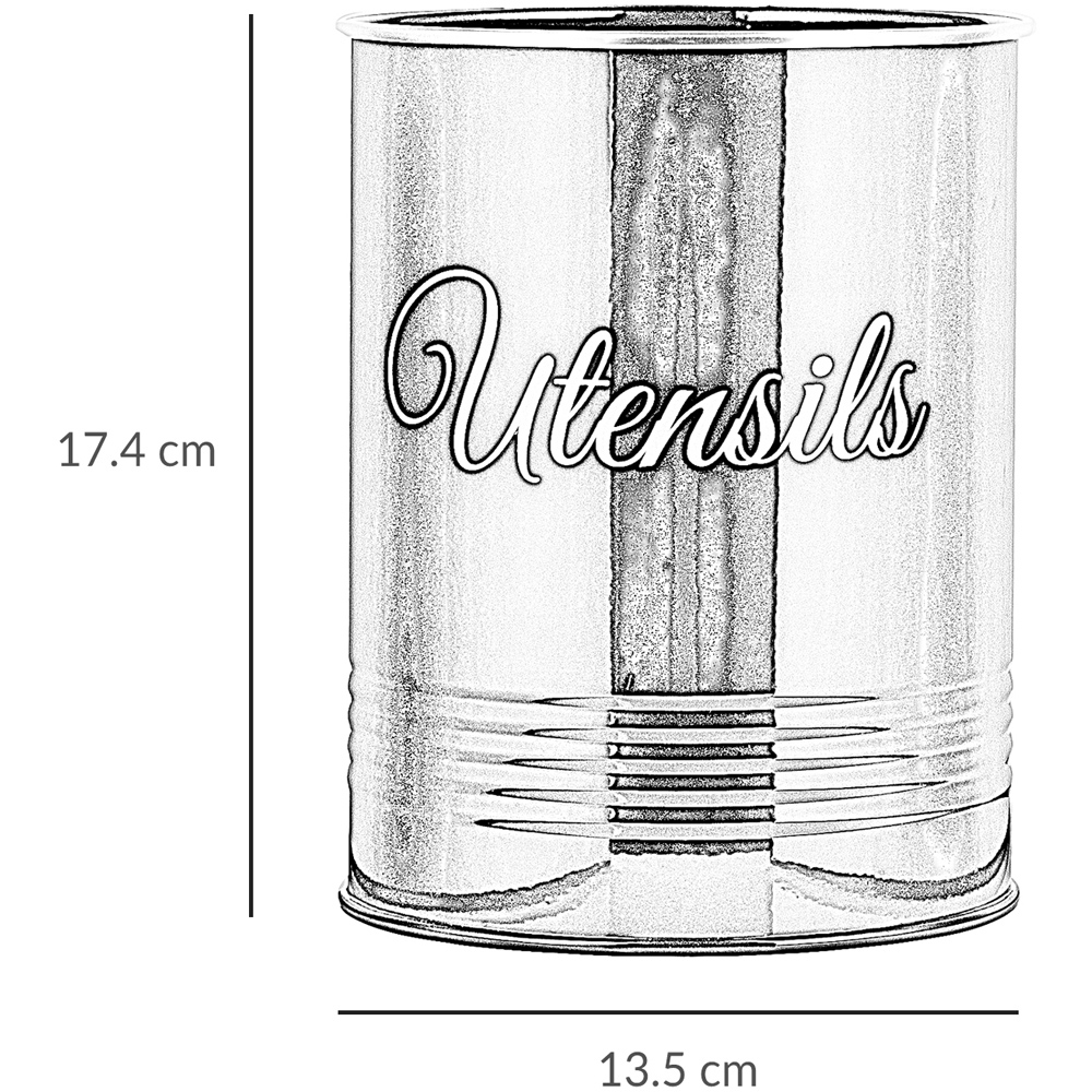 Innoteck Essentials Grey Metal Utensil Crock Holder Image 6