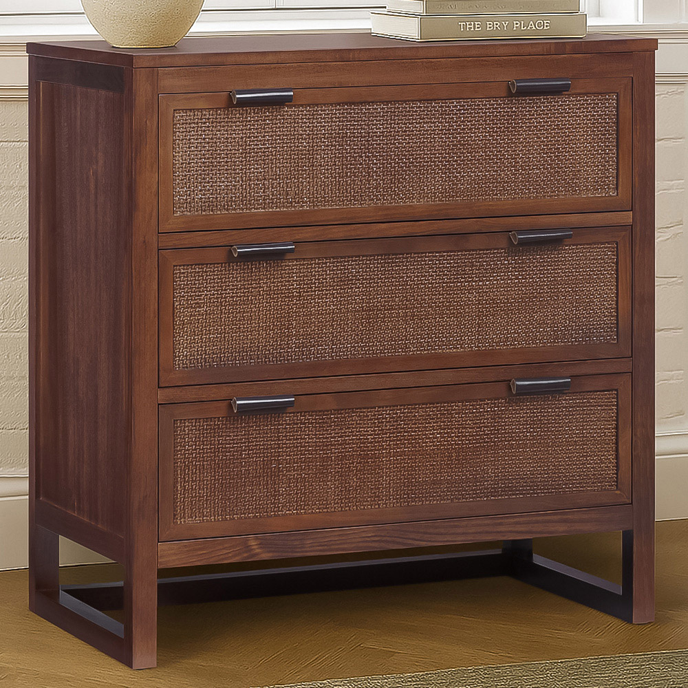 Teamson Home Hatteras 3 Drawer Walnut Dresser Image 1
