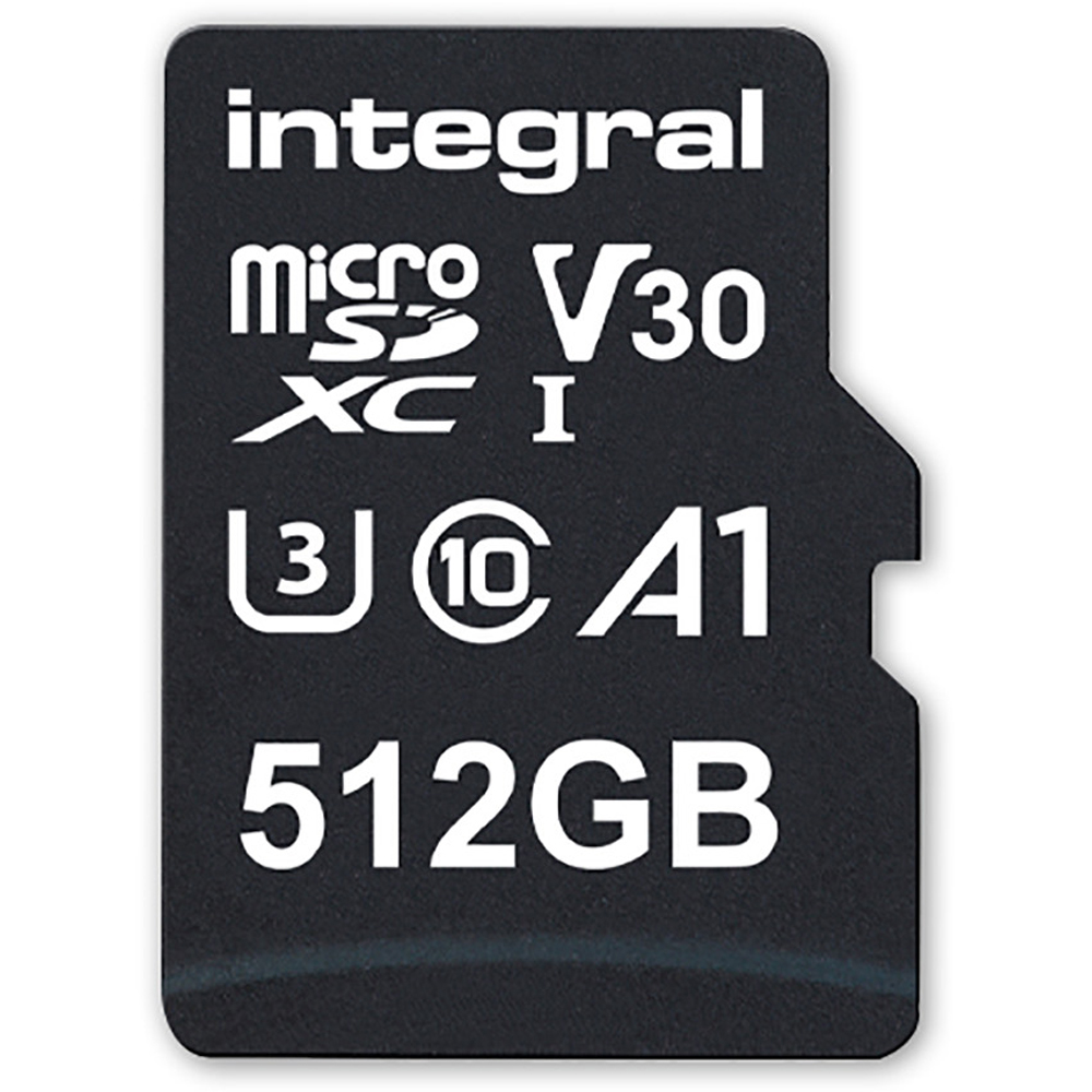 Integral 512GB High Speed V30 MicroSDXC Memory Card with Adapter Image 2
