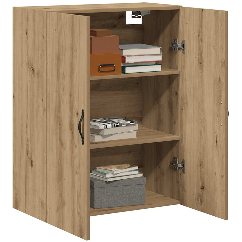 vidaXL 2 Door Brown Artisan Oak Wall Mounted Cabinet Image 3