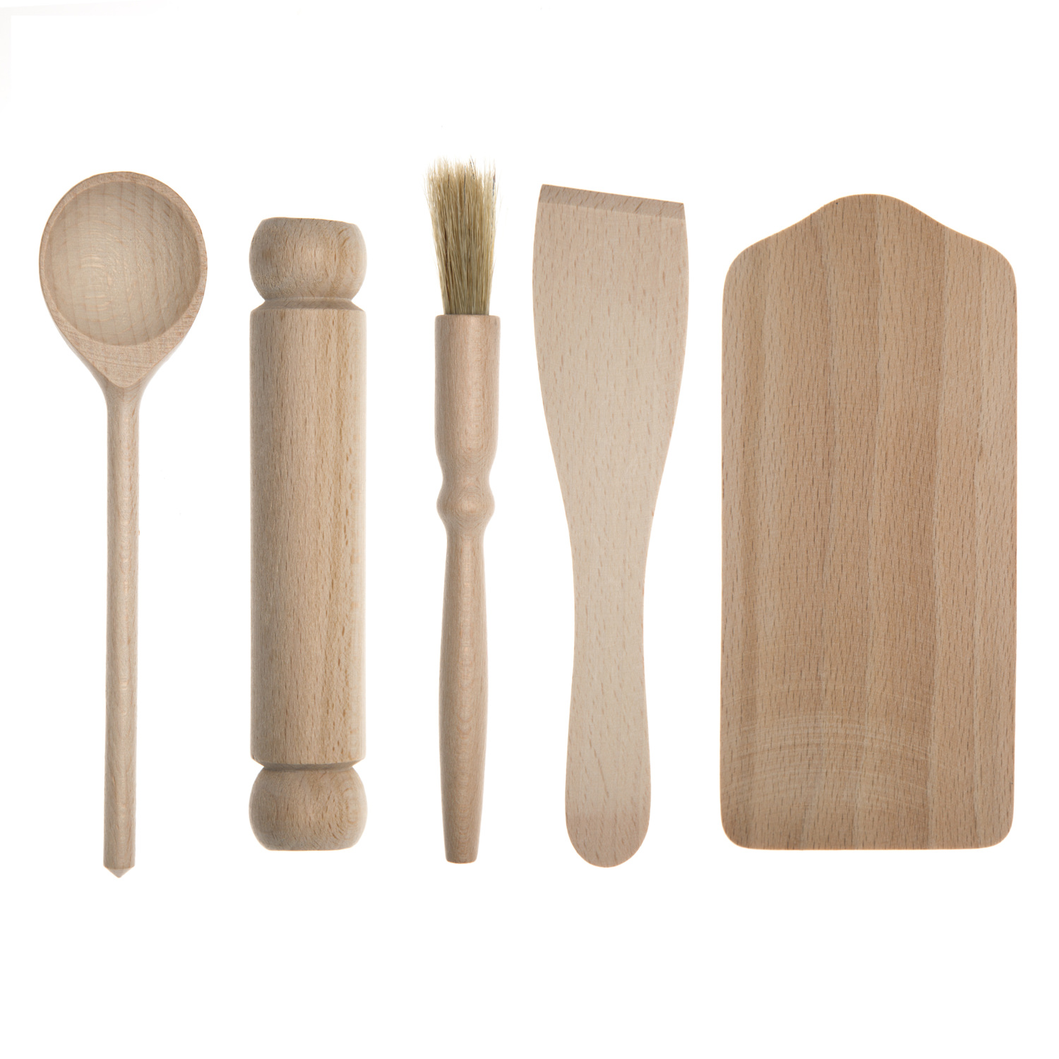Apollo Beech Kids Utensil Set - Brown Image