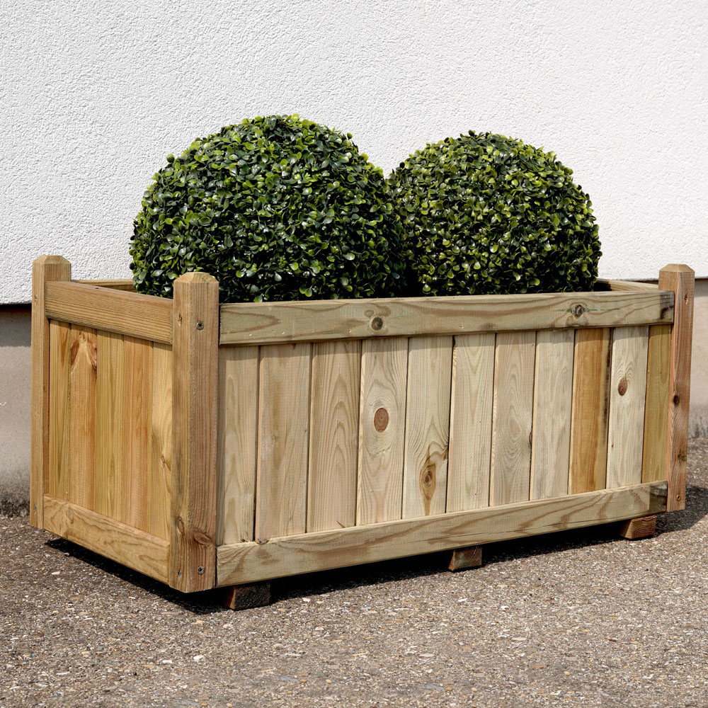 Cerland Vendome Wooden Rectangular Planter 92cm Image 3